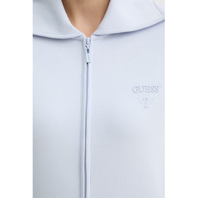 GUESS блуза с цип женска памучна HABI (V6GQ16.K3153)