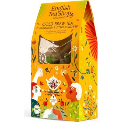 Organic Cold Brew Tea Lemongrass Citrus Ginger 7 čajových sáčků