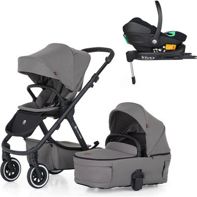 PETITE&MARS kombinovaný ICON 2v1 Dove Grey LITE AIR + Core Pro i-Size Black Grey + Báza 2025