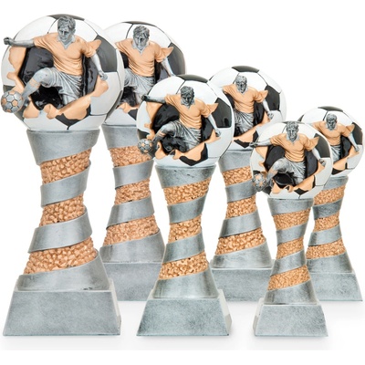Trofej s fotbalistou výška 21 cm vícebarevná
