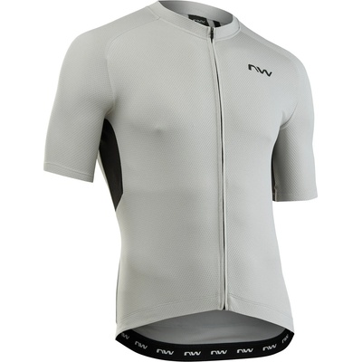 Northwave Мъжка фланелка с къс ръкав за колоездене Northwave Force 2 Jersey Short Sleeve Cycling jersey - Light Grey - размер XXL (056-3146-0415)