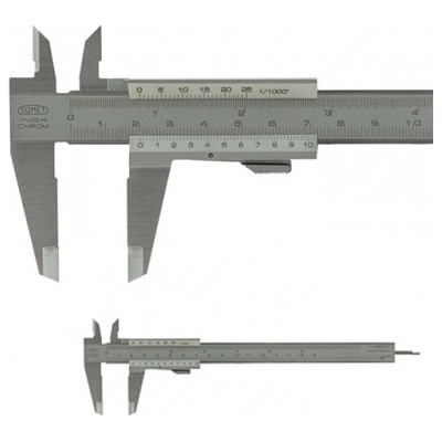 SOMET 160/0,05, aretace tlačítkem, kulatý hloubkoměr ∅ =1,6mm