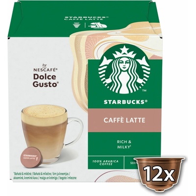 STARBUCKS Caffe Latte by NESCAFE DOLCE GUSTO 12 ks