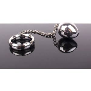 Triune Donut C-Ring Anal Egg with Chain 45/45mm