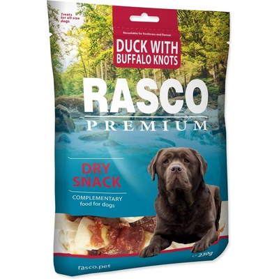 Rasco Premium buvolí kůže s kachním uzly 5 cm 230 g
