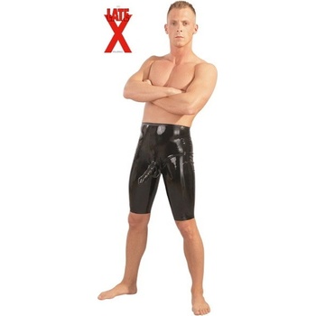 LateX Pánské latexové šortky s návlekem na penis