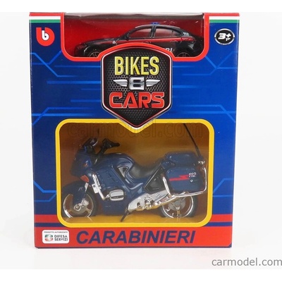 Bburago Alfa romeo Giulia Carabinieri 2015 + Scale R1100rt Carabinieri 2001 Blue1:43 1:18