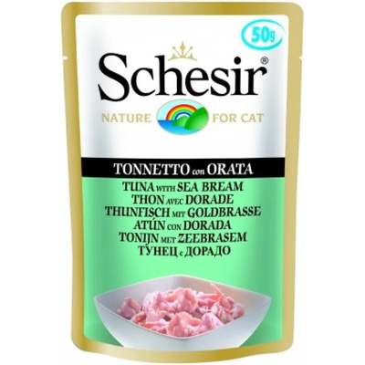Schesir Adult Cat Pouch пауч за котки с риба тон ципура 50gr