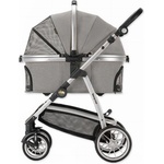 Kenyone Детска количка Kenyone 60x69x106см светло сива, сребърна конструкция (7914-185052)