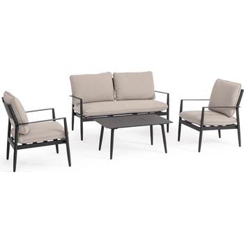 Bizzotto Nebula диван комплект YK13 антрацит с възглавници, 4 места (0663781)