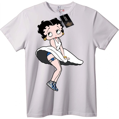 NOONEBRAND Тениска Бети Буп Класик - L, White