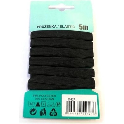 Pruženka - prádlová guma varianta černá - 8 mm – Zboží Dáma