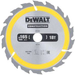 DEWALT - Режещ диск 165х20 мм, 18 зъба DT1933 (DT1933)
