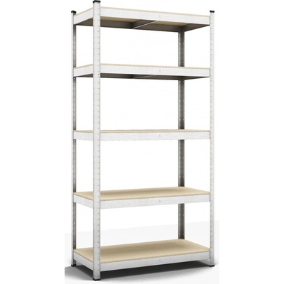 Tvujregal Regál Economy 180 x 90 x 40 5 polic pozink šedý