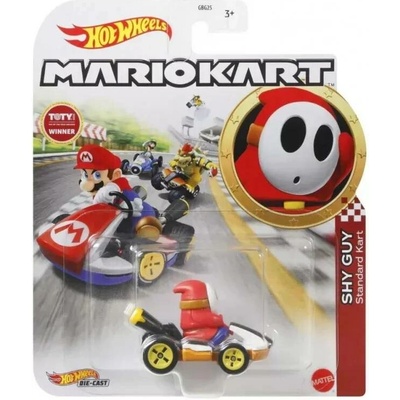 Mattel Hot Wheels Mario Kart angličák SHY GUY GRN25