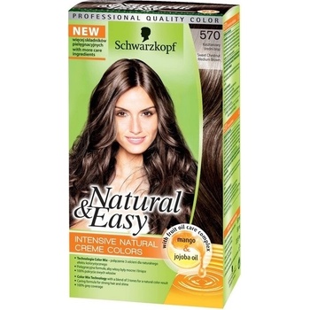 Schwarzkopf Natural & Easy 550 tmavě plavý satén barva na vlasy