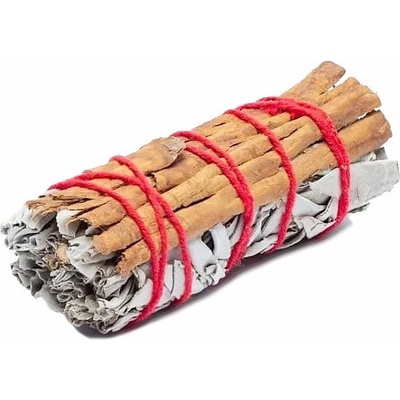 Nefertitis Šalvěj bílá a skořice vykuřovací svazek NF31675 cca 10 cm – Zboží Dáma