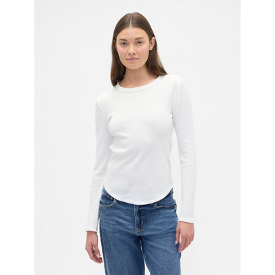 GAP Тениска с гофрирана шарка GAP GAP | Byal | ЖЕНИ | M