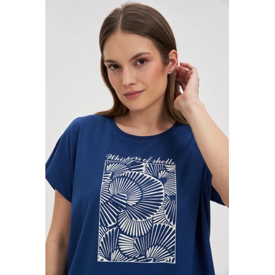 Moodo Дамска тениска Moodo - тъмносиня Moodo | Sin | ЖЕНИ | XS