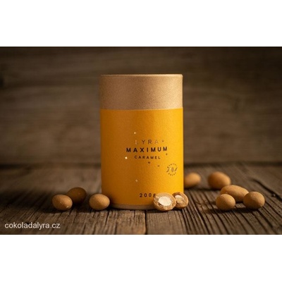Čokoládovna Lyra MAXIMUM CARAMEL mandle v čokoládě se slaným karamelem 200 g