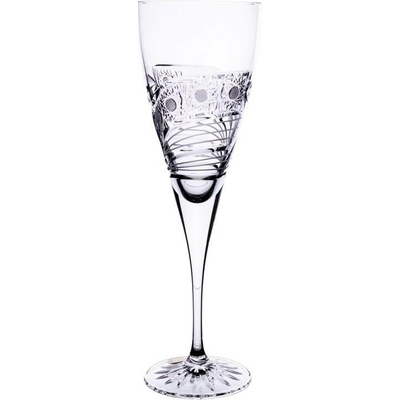 BOHEMIA CRYSTAL Broušené sklenice Fiona na bílé víno Brus kometa 6 x 260 ml