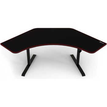 AROZZI herní stůl ARENA ANGELO Black/ rohový/ černý s červeným okrajem ARENA-ANGELO-BK
