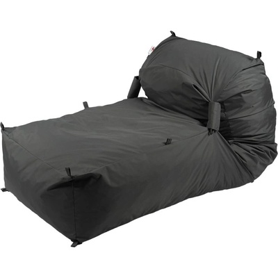 Pufrelax Пуф легло Yoga XL, мемори микс, водоустойчив, Тъмно сив