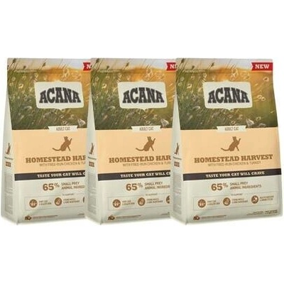 ACANA Homestead Harvest Cat 3 x 0,34 kg