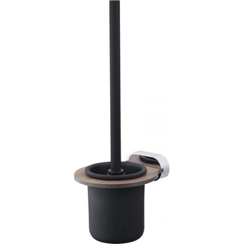 Bergen WC kartáč s úchytem chrom a dřevo 07059