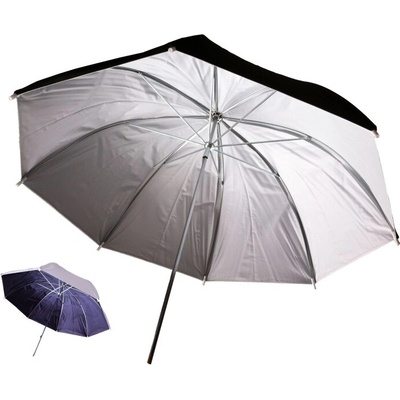 Linkstar PUK-84WB odrazný dáždnik obojstranný 84cm (biela / čierna)
