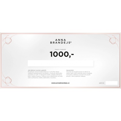 Voucher na nákup v hodnotě 1000 Kč