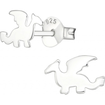 Olivie stříbrné dračí náušnice 8671