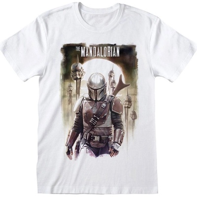 Pánské tričko Mandalorian bílá bílé