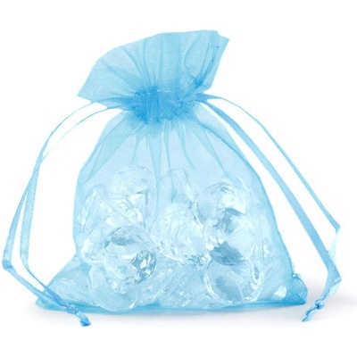 Prima-obchod Dárkový pytlík 9x11 cm organza, barva 8 modrá dětská