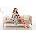 Donna Секси халат Szlafrok-Sofia-Light-Beige-Light-beige-V-61568-Light beige - Черен, размер 40