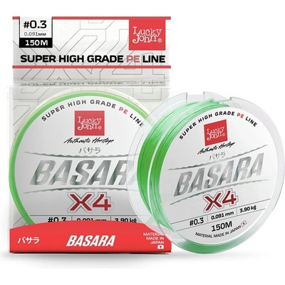 Lucky John šňůra Basara X4 Light Green 150m 0,113mm 5,75kg