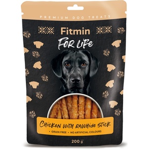Dibaq Fitmin For Life Лакомство за кучета с пилешко и биволско месо на пръчици 200 g