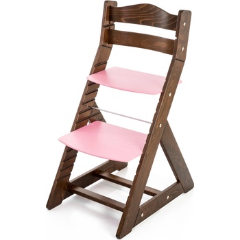 Hajdalánek Rostoucí židle Maja opěrka do kulata ořech / růžová