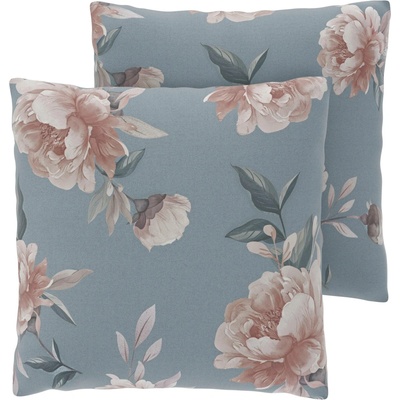 LIVARNO Renforcé 50 x 60 cm 2 ks květiny/modrá – Zboží Mobilmania