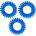 BIFULL Profesional Bobbles Hair Band Ластик за коса цвят Azul - синя