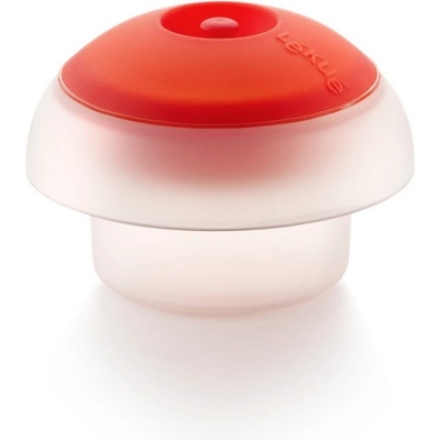 Lékué Уред за приготвяне на яйце в микровълнова Lekue 1009028, 100 мл, За 1 яйце, Платинен силикон, Прозрачен/Червен (1009028)