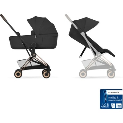 CYBEX Kombinovaný Coya Comfort Sepia Black Rosegold Frame Platinum 2026