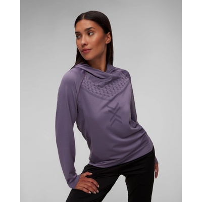 dámská mikina s kapucou X-bionic X-ential Hoody Ls fialová