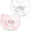 Medela Baby měkký celosilikon dudlík Girl transparentní