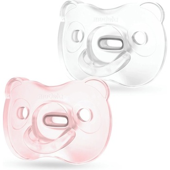 Medela Baby měkký celosilikon dudlík Girl transparentní