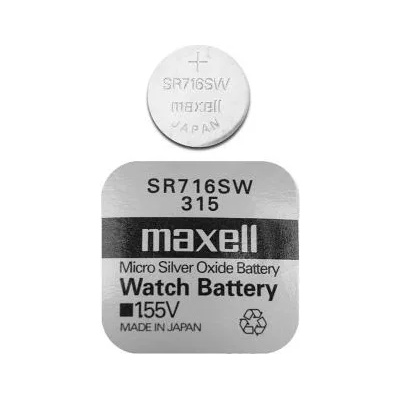 Maxell Бутонна батерия сребърна maxell sr-716 sw 1.55v /315/ (ml-bs-sr-716-sw)