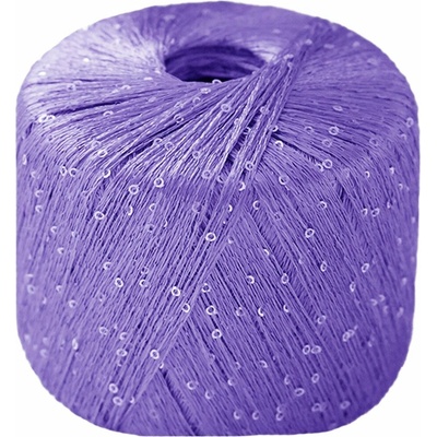 Lana Gatto PAILLETTES fialová – příze s flitry 25 g / 195 m