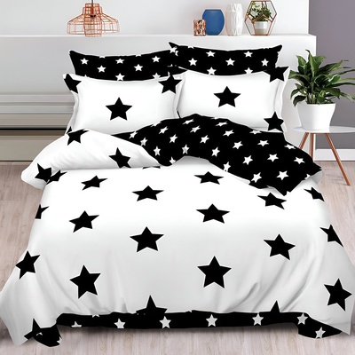 EmonaMall Двулицево спално бельо EmonaMall, 6 части - Модел S18924 (S18924-66666d)