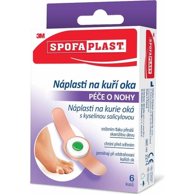 3M SPOFAPLAST 183 Náplasť na kurie oká 1 x 6 ks