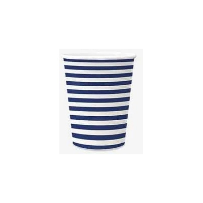 Papírový kelímek PAW Eco 250 ml Stripes dark blue